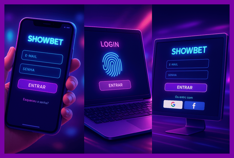 Criar uma nova Conta no plataforma SHOWBET